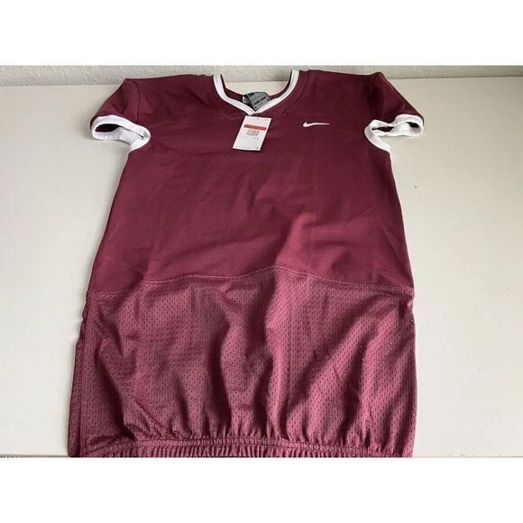 Nike Vapor Untouchable Football Practice Jersey Vented Men's L Maroon AO4800 NWT - Picture 1 of 9